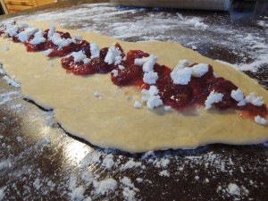 Cherry Goat Cheese Kringle