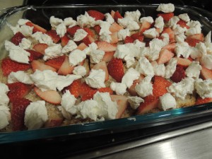 Strawberry Cheesecake French Toast Bake