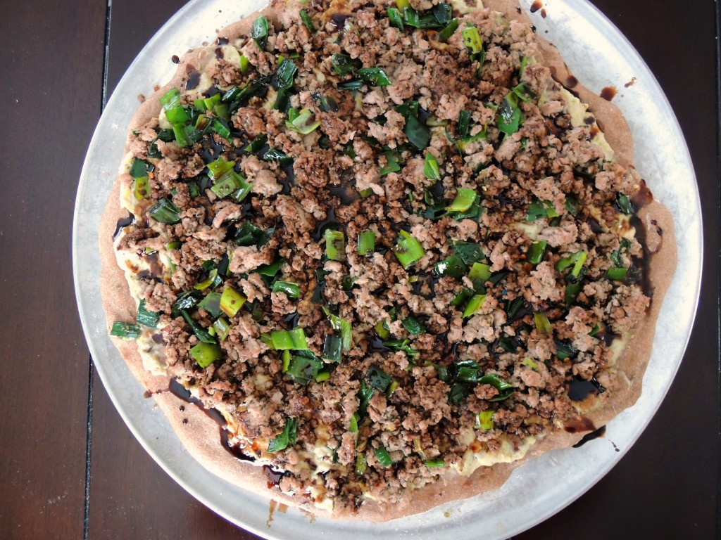 White Sausage Pizza