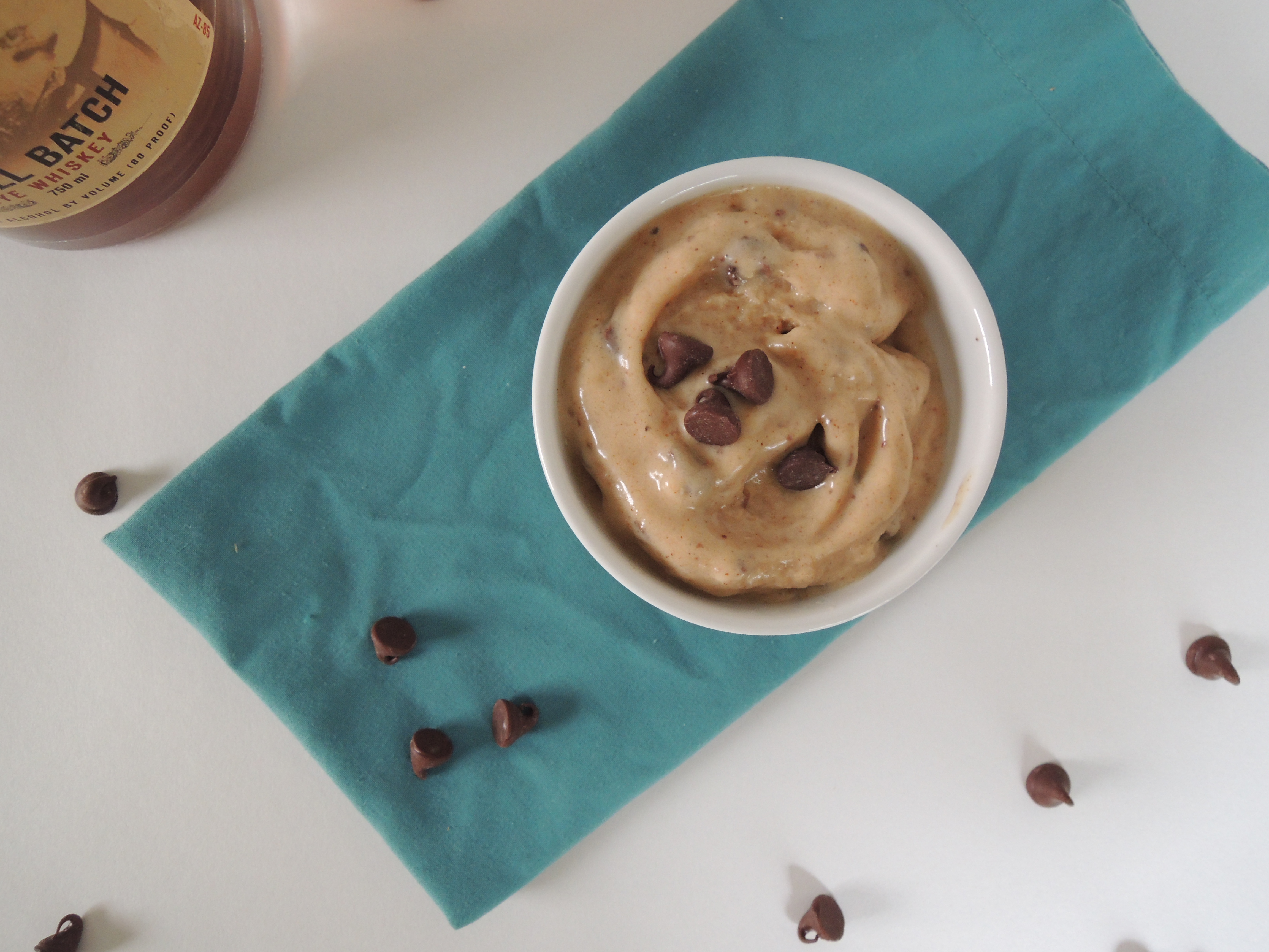 Chocolate Chip Whiskey Ice Cream
