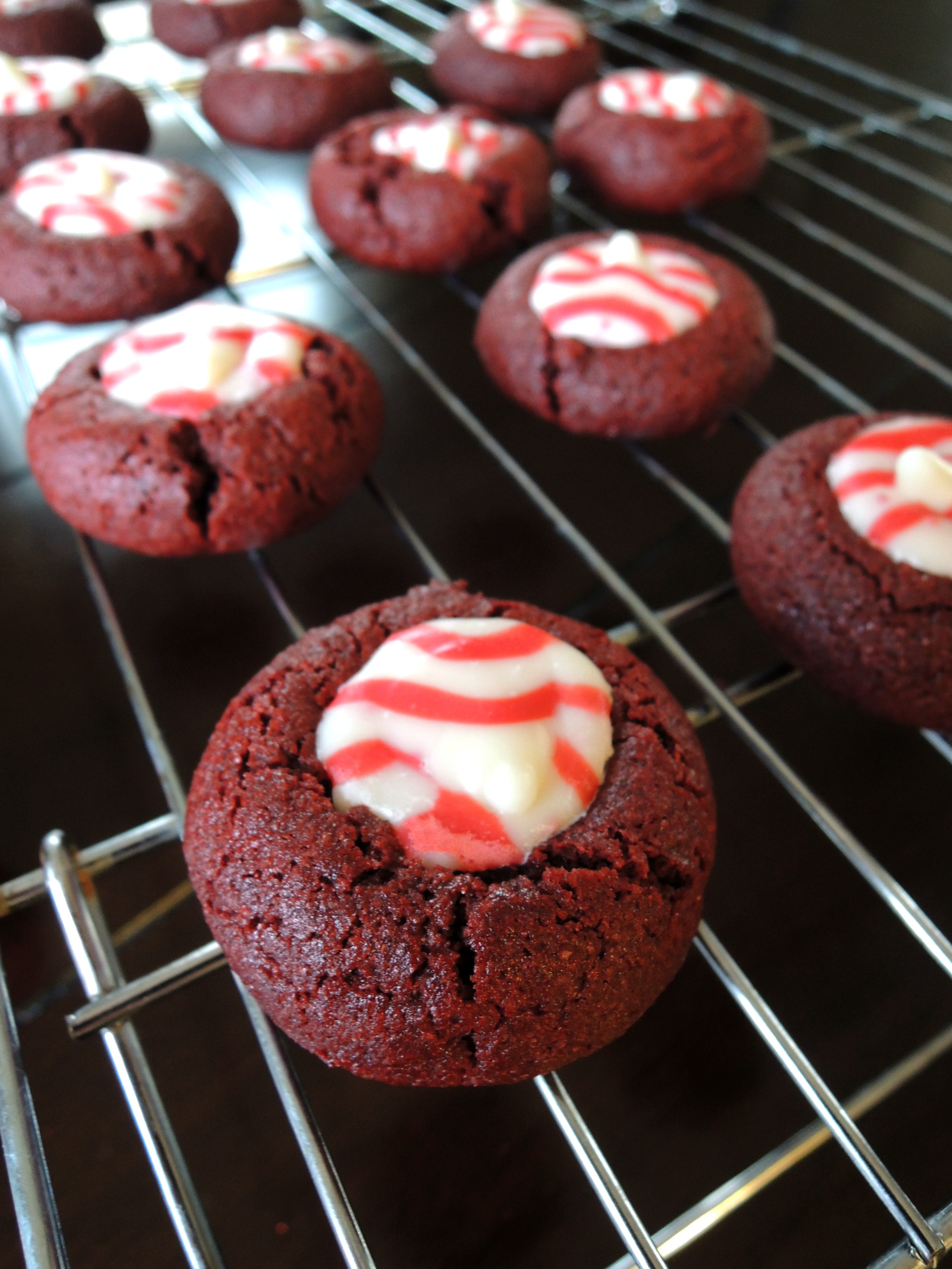 Red Velvet Peppermint Cookies